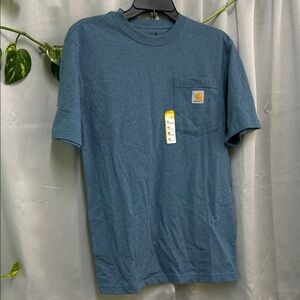 New Carhartt Men's Teal Short Sleeve Pocket Tee XS